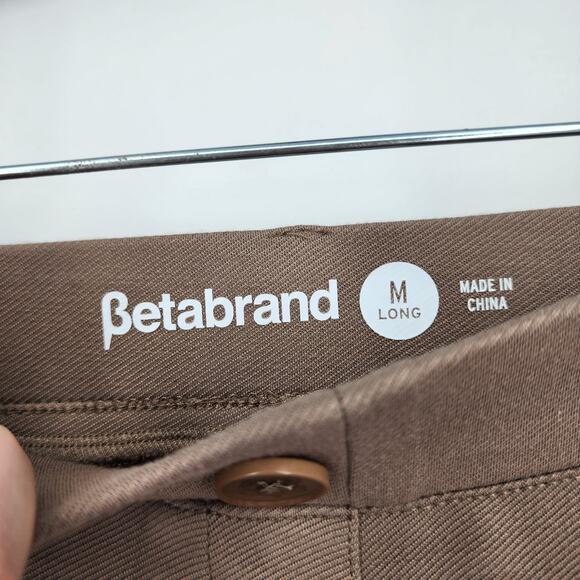 Betabrand Brown Classic Boot Stretch Work Yoga Pants Size Medium Long - Picture 2 of 4
